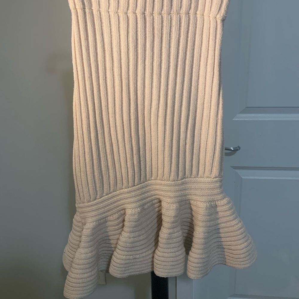 Wool fishtail skirt